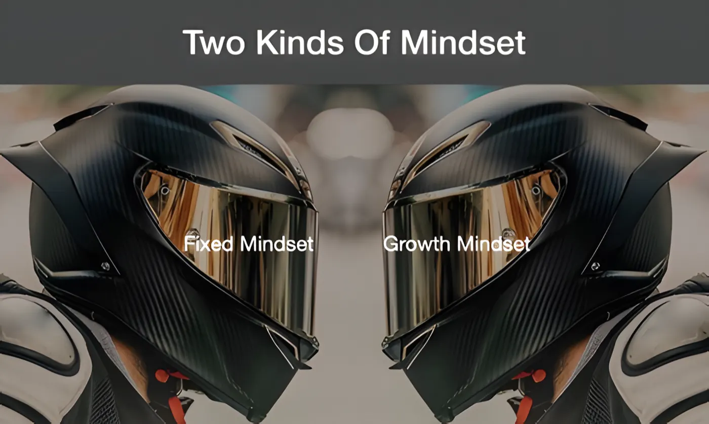 Growth mindset versus fixed mindset in motorcycle racing