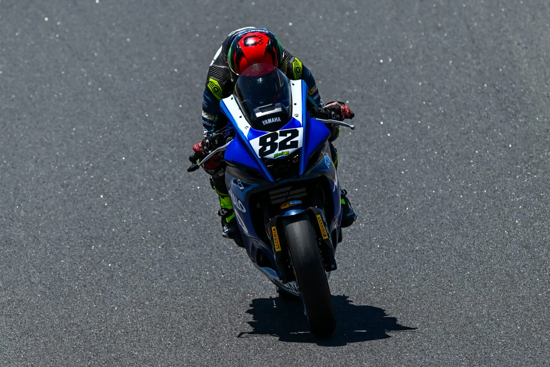Racer through a corner