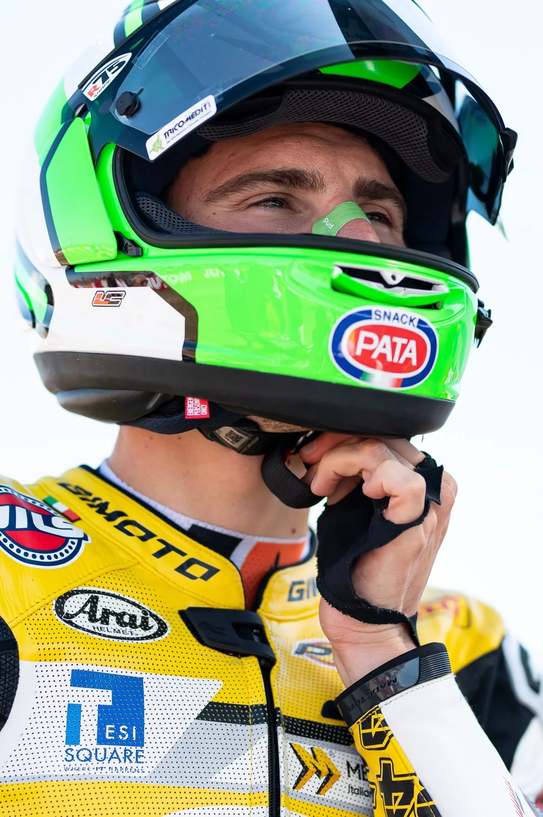 Lorenzo Baldassarri before a session