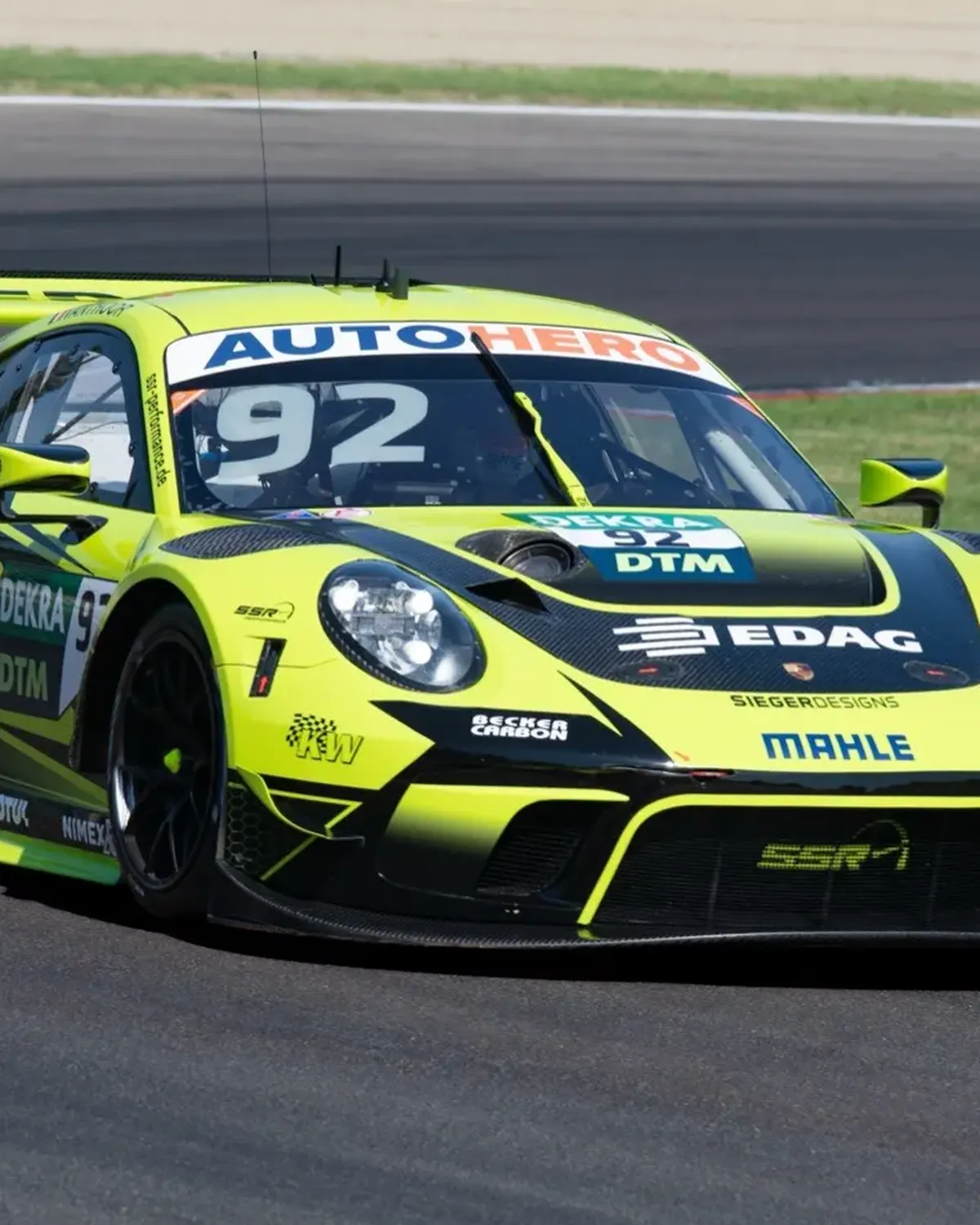 GT car through a corner